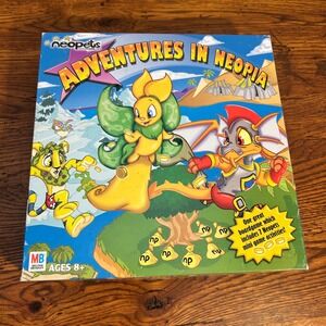 Milton Bradley Neopets Adventures in Neopia Board Game 2003 Vintage Complete